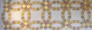 Amish quilt of wedding rings