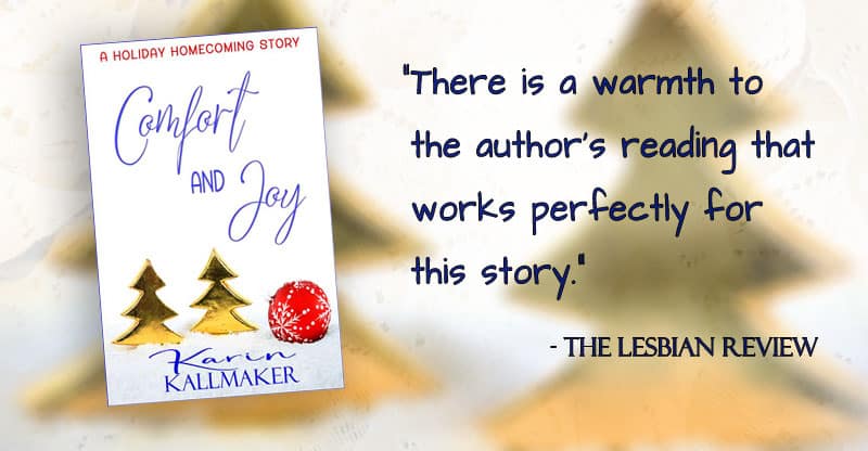 Available for Kindle cover Comfort and Joy author's reading works perfectly