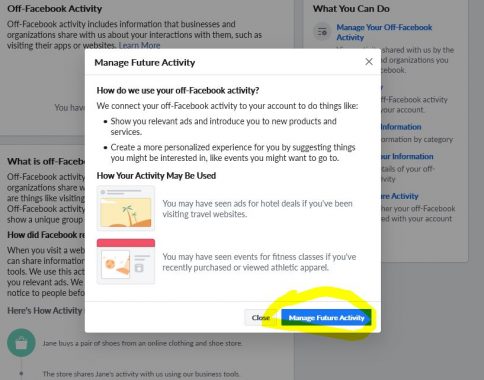 Facebook Off-Facebook Privacy Manage Future Data